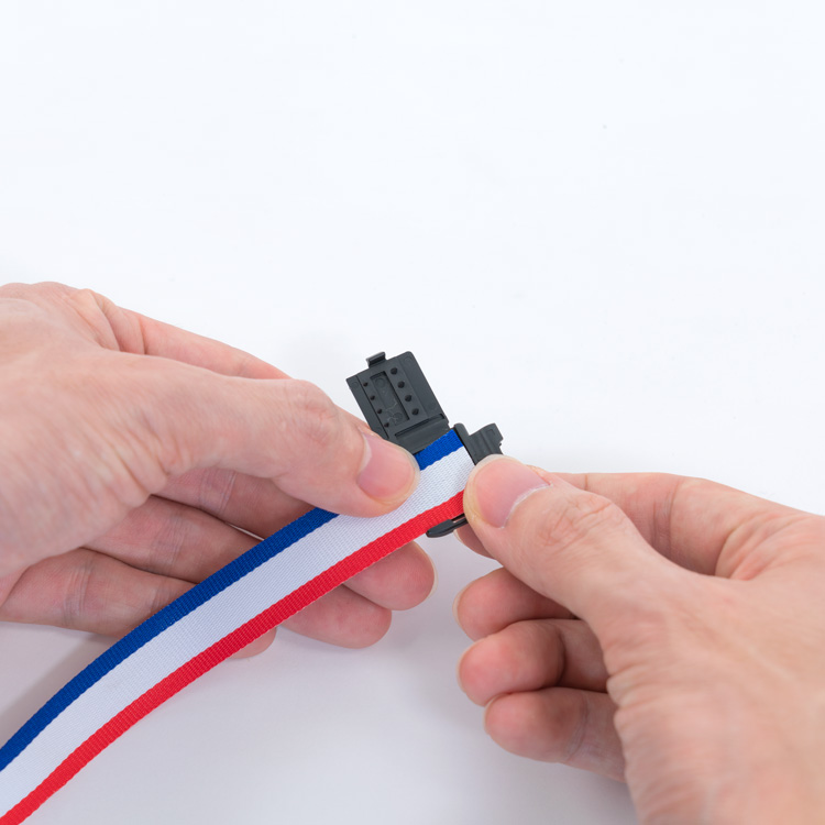 ネックストラップパーツ 平紐用 250組入