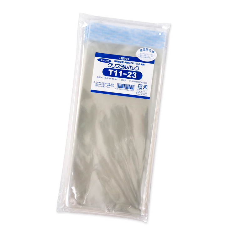 HEIKO T11-23 テープ付きOPP袋 HEIKO T11-23 テープ付きOPP袋