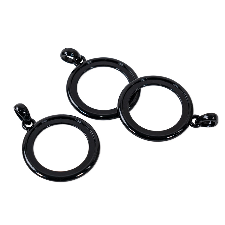 Double Side Pendant Backs for 28mm (Size 45) Cover Buttons - Black 10個入 Double Side Pendant Backs for 28mm (Size 45) Cover Buttons - Black 10個入