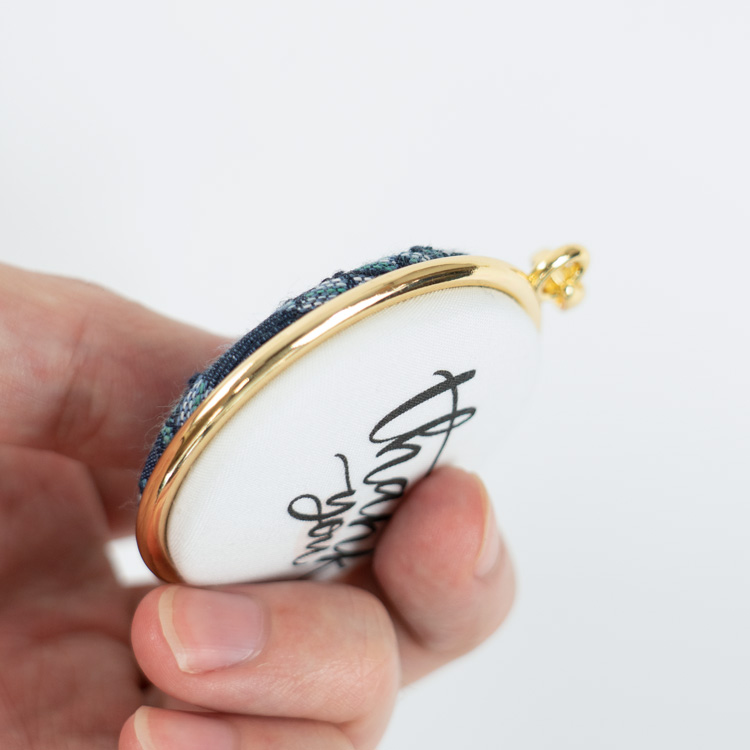 47mmくるみボタン用 ダブルサイドペンダントパーツ [ゴールド] 5個入