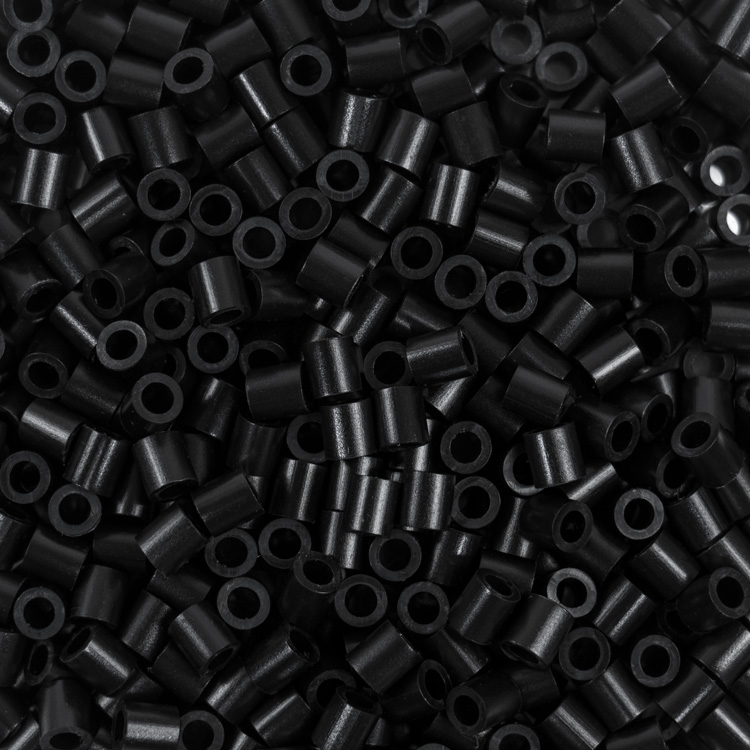 アイロンビーズ 黒 単色袋入りビーズ [S13] 約1000個入