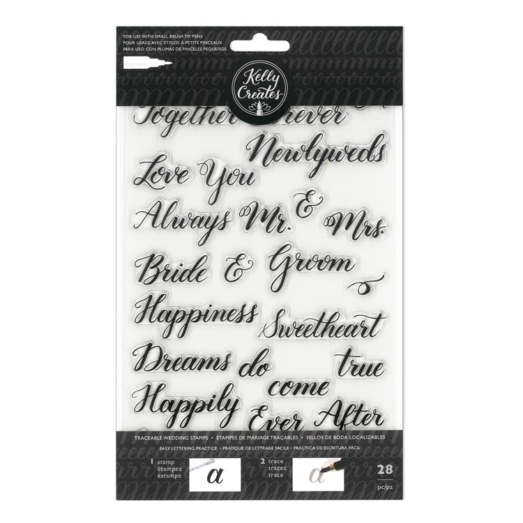 American Crafts Kelly Creates Traceable Stamp Wedding 28 piece American Crafts Kelly Creates Traceable Stamp Wedding 28 piece