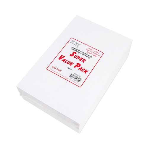 Paper Accent バリュー カードパック ホワイト (4.25" × 5.5") 250枚入 Paper Accent バリュー カードパック ホワイト (4.25" × 5.5") 250枚入
