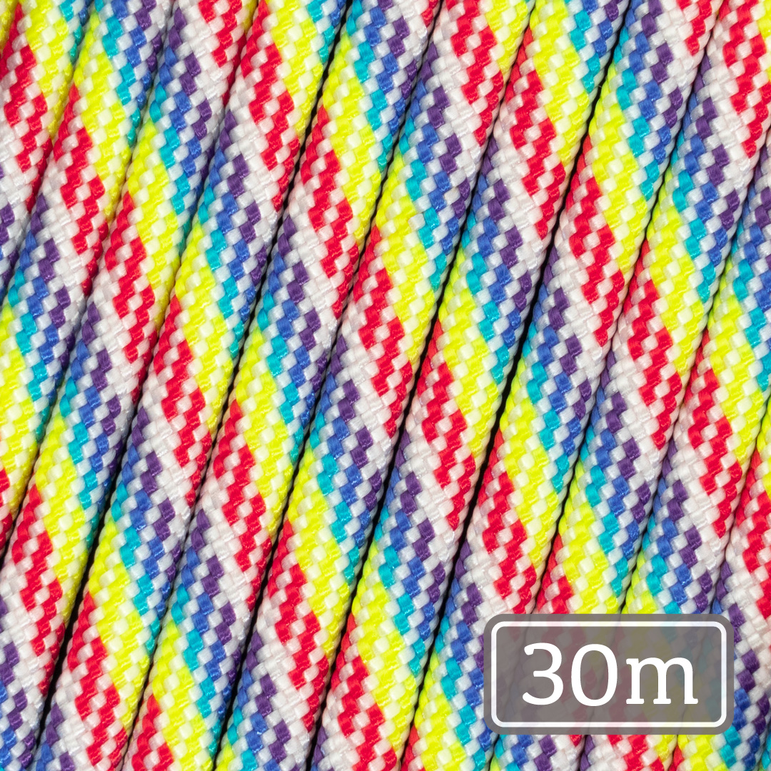 550 パラコード 4mm マルチカラー [B142] 30m