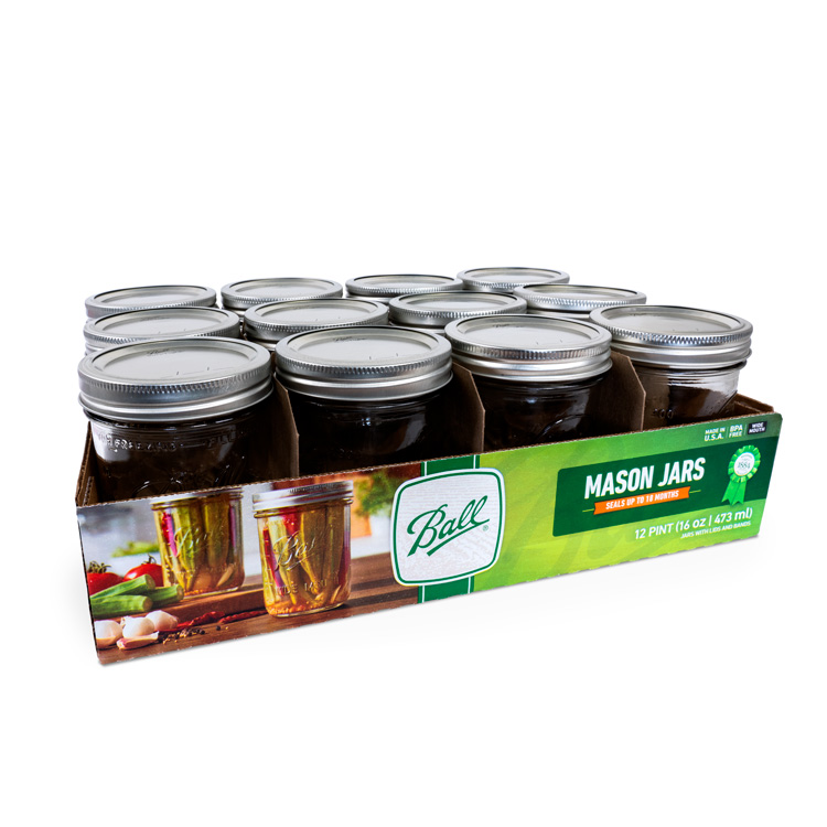 ボールメイソンジャー ワイドマウス 480ml 12個入 ボールメイソンジャー ワイドマウス 480ml 12個入