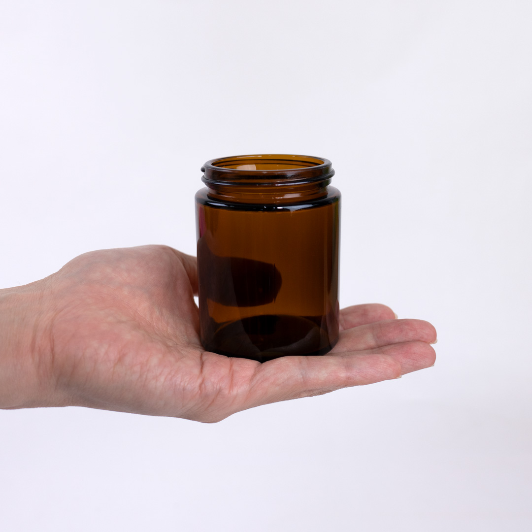 ガラス キャンドルジャー [アンバー] 150ml