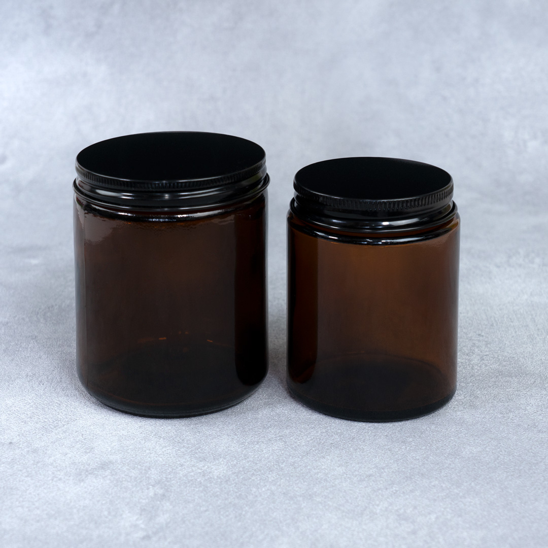 ガラス キャンドルジャー [アンバー] 250ml