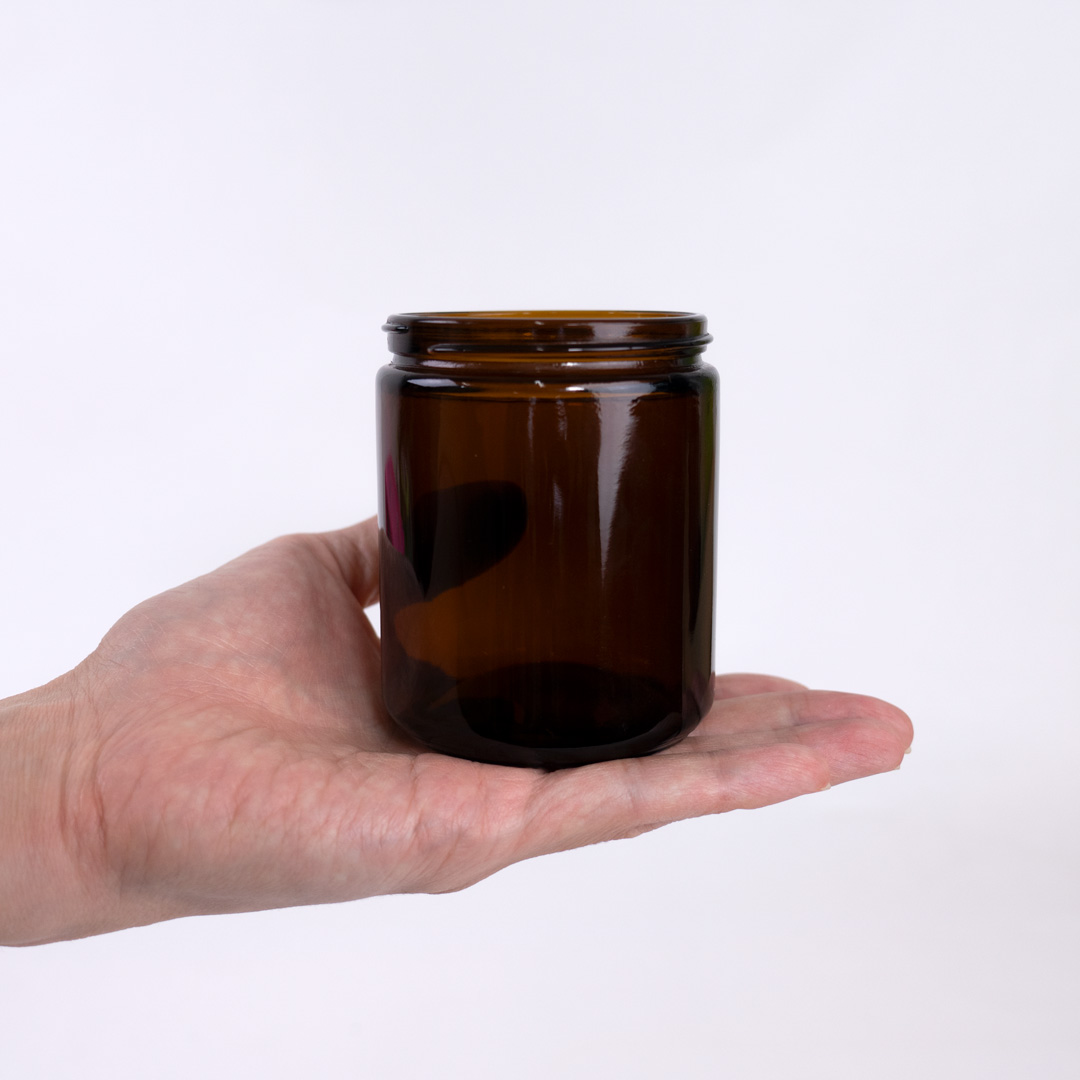 ガラス キャンドルジャー [アンバー] 250ml