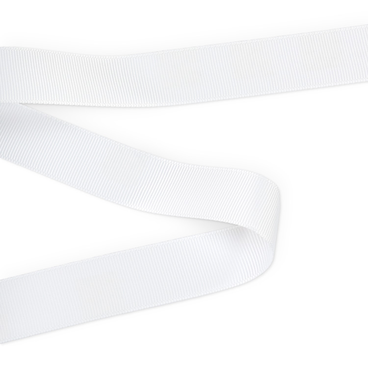 グログランリボン 22mm [スノー] 5m