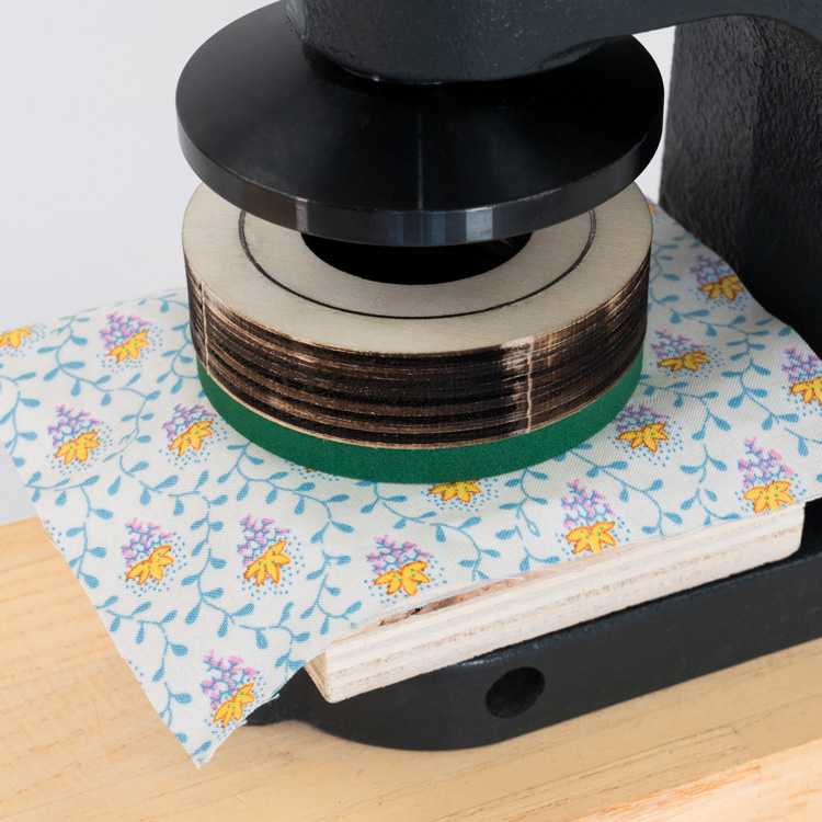 [ハンドプレス機専用] 13mm くるみボタン用 ファブリック&レザーカッター