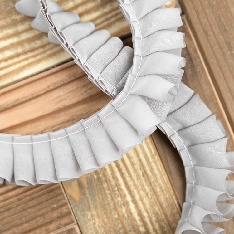 ジョーゼット プリーツリボン 24mm ミント 1m