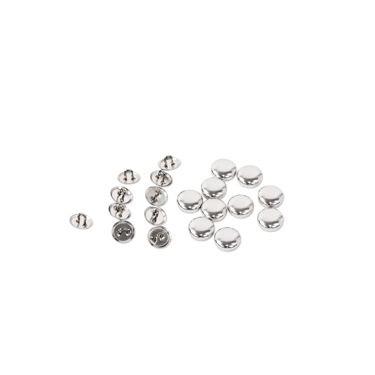 12mm (Size 20) Cover Button Parts Set (with loops) 50 Sets 12mm (Size 20) Cover Button Parts Set (with loops) 50 Sets