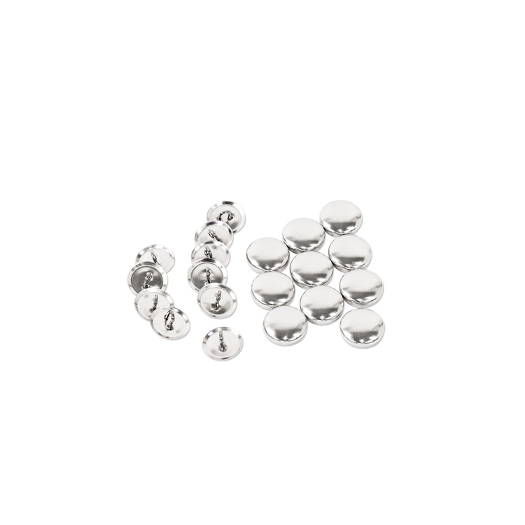 15mmくるみボタンパーツセット (足付タイプ) 50組入 15mmくるみボタンパーツセット (足付タイプ) 50組入