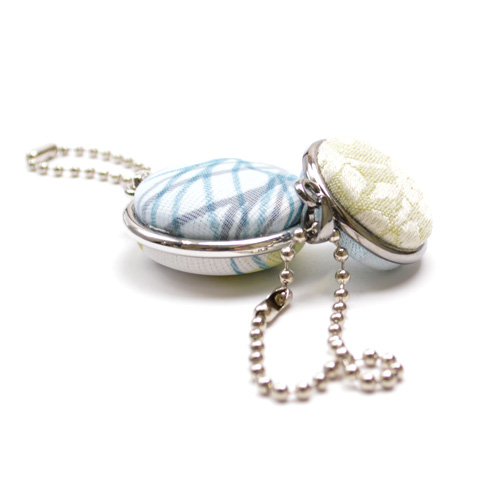 22mm ダブルサイドペンダントパーツセット [ブラック] 5組入