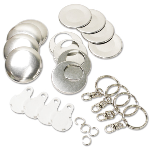 38mmキーホルダーパーツ(白) 10組入