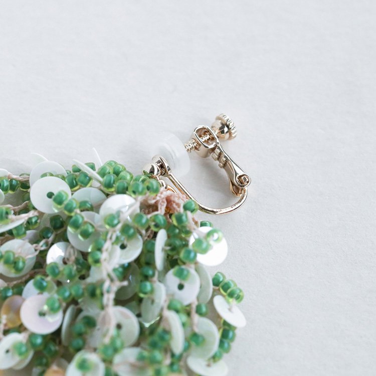 コーラルイヤリングキット [グリーン]