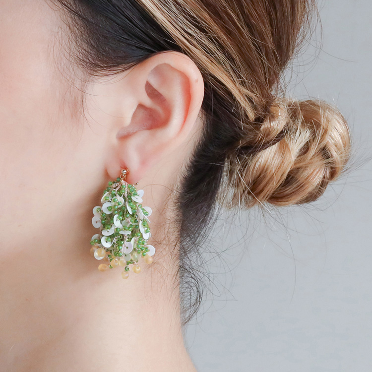 コーラルイヤリングキット [グリーン]