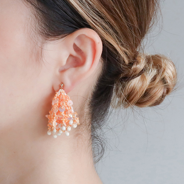 コーラルイヤリングキット [オレンジ]