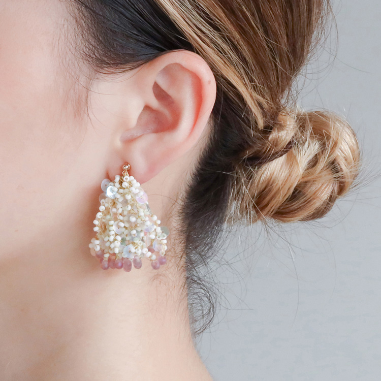 コーラルイヤリングキット [ホワイト]