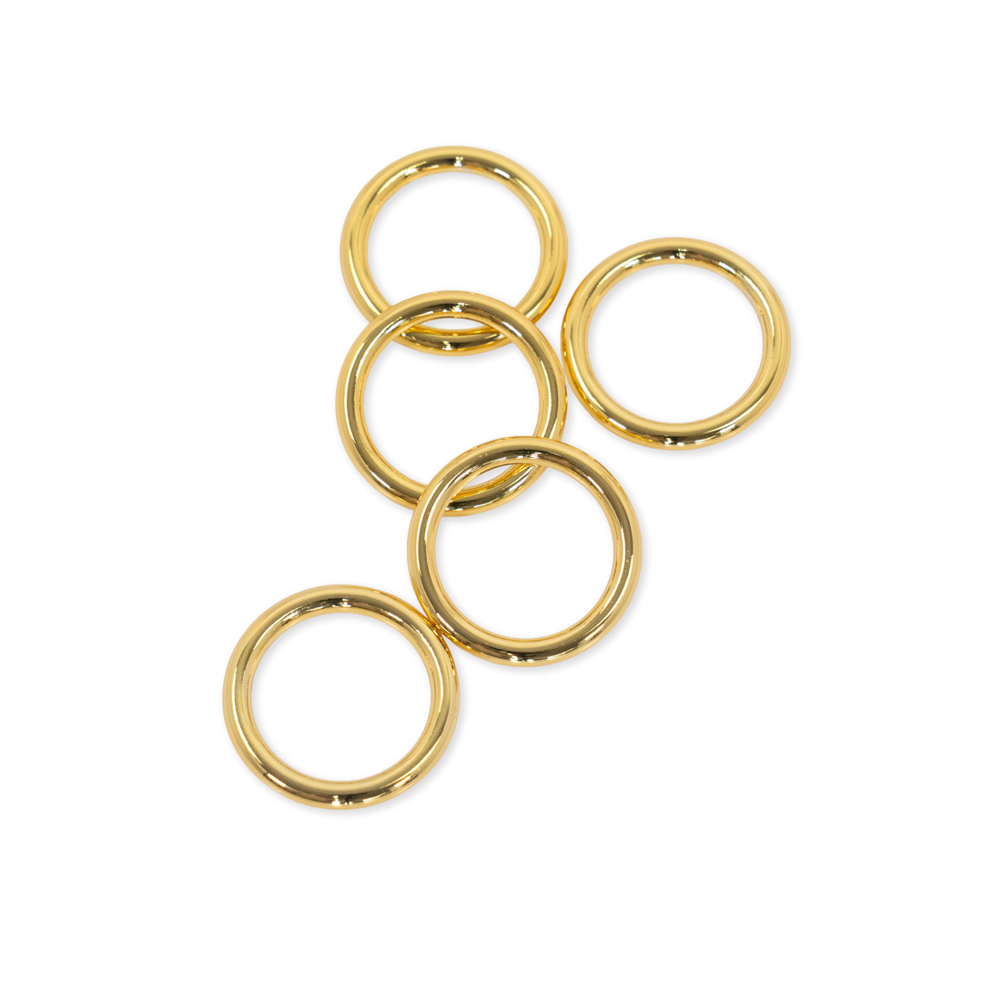 Oリング 継ぎ目なし [ゴールド] 内径約19mm (線径約3mm) 10個入