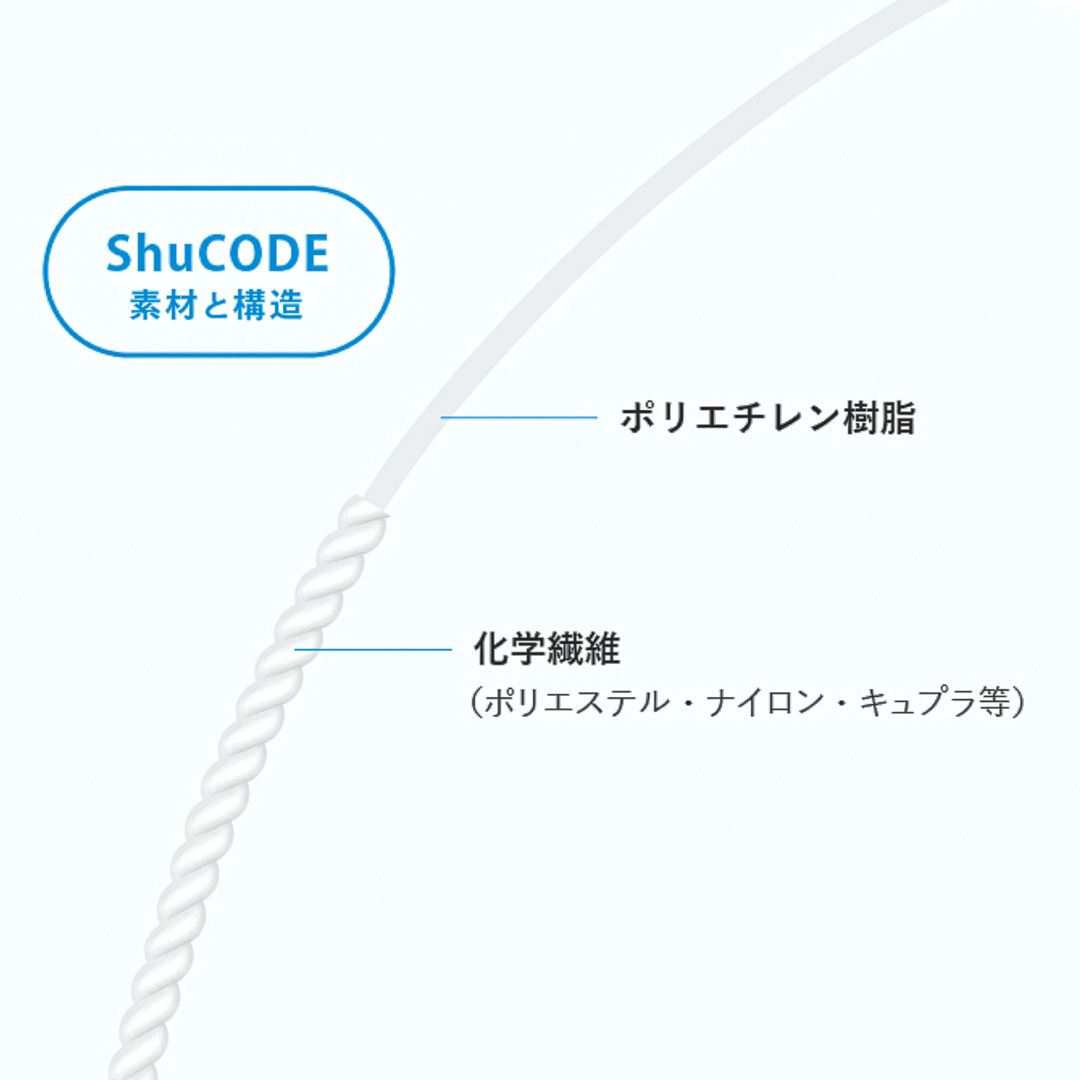 ShuCODE(趣コード) ワインレッド 5m