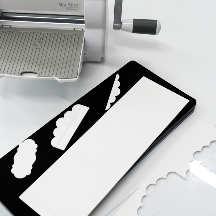 Sizzix Surfaces ミクストメディアボード [ホワイト&グレイ] 15.24cm × 33.02cm 10枚入