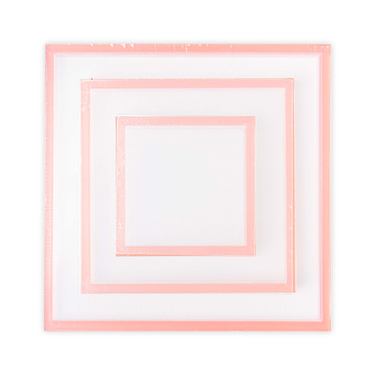 Sizzix シジックス Making Essential シェイカーペインズ [スクエア] 1.5inch, 2.5inch, 3.5inch 各1個入