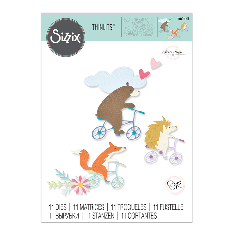 Sizzix Thinlits Die Set 11PK Joy Riders by Olivia Rose Sizzix Thinlits Die Set 11PK Joy Riders by Olivia Rose