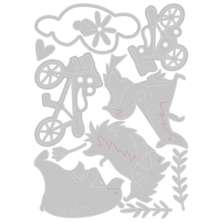 Sizzix シジックス シンリッツ ダイセット [ジョイ ライダーズ] by Olivia Rose