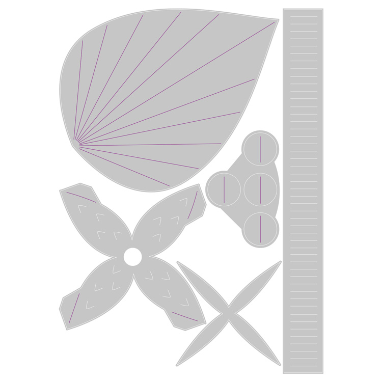 Sizzix シジックス シンリッツ ダイセット [オーナメンタル ステムズ] by Olivia Rose