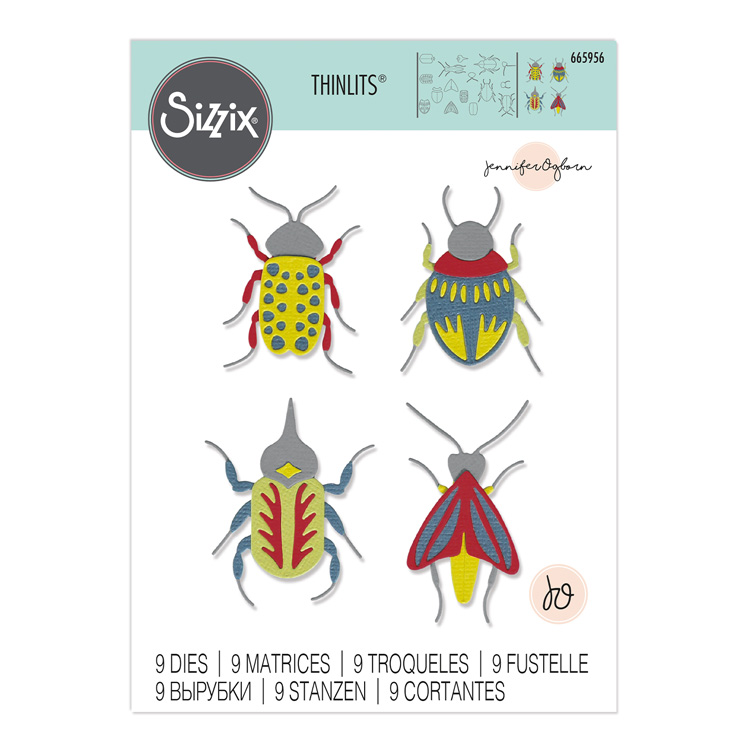 Sizzix シジックス シンリッツ ダイセット [パターンド バグス] by Jennifer Ogborn