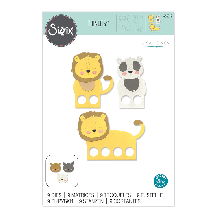 Sizzix Thinlits Die Set 9PK Animal Finger Puppets by Lisa Jones Sizzix Thinlits Die Set 9PK Animal Finger Puppets by Lisa Jones