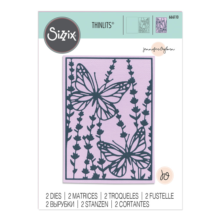 Sizzix Thinlits Die Set 2PK Botanical Card Front by Jennifer Ogborn Sizzix Thinlits Die Set 2PK Botanical Card Front by Jennifer Ogborn