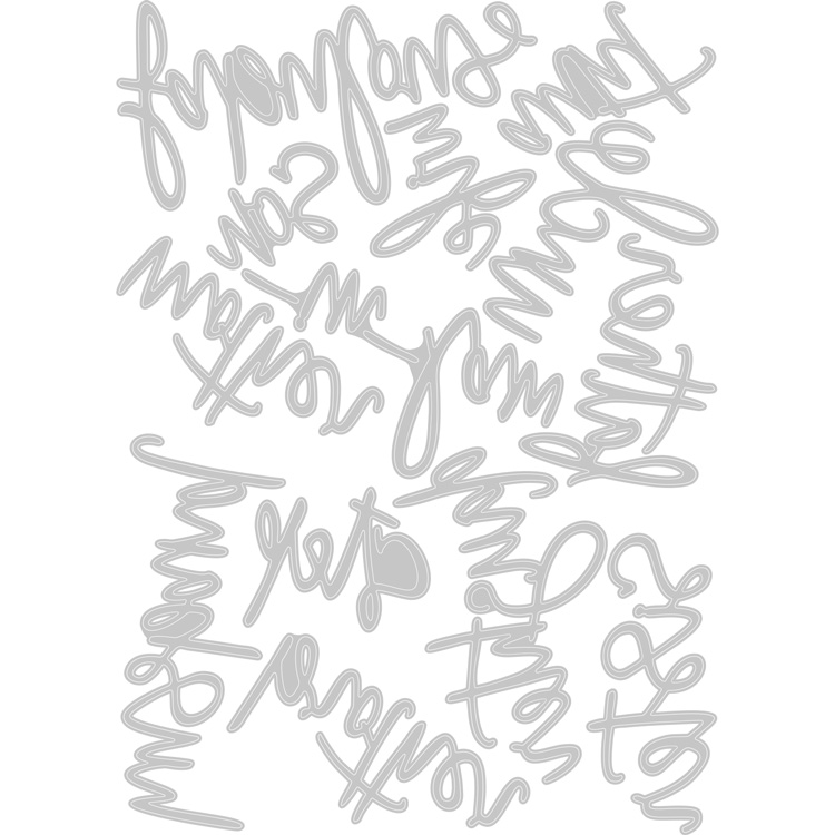 Sizzix シジックス シンリッツ ダイセット [ファビュラス ファミリー ネーム] by Debi Potter