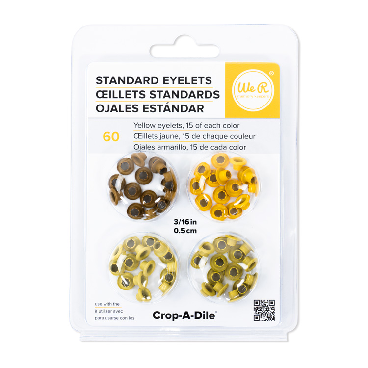 We R Memory Keepers Stamdard Size Eyelets Yellow We R Memory Keepers Stamdard Size Eyelets Yellow