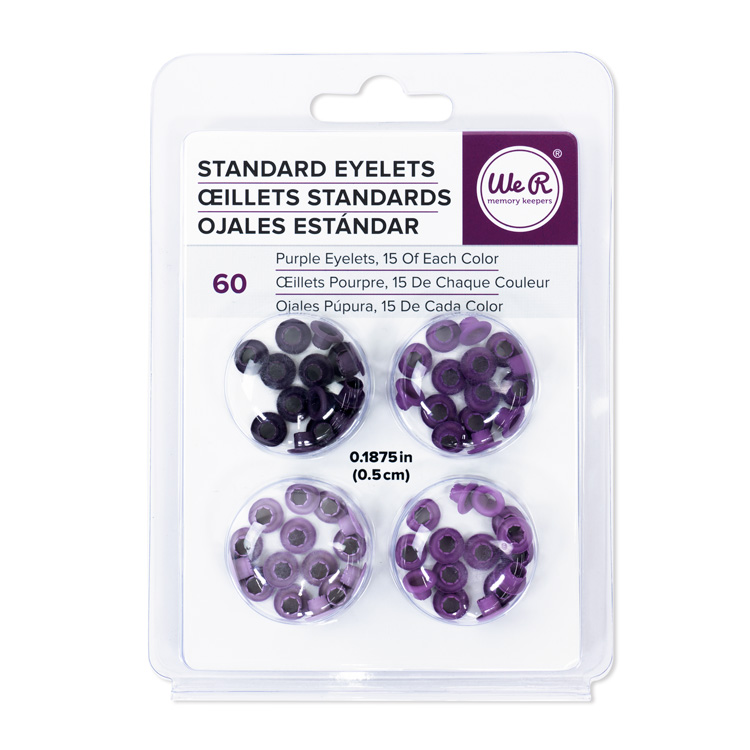 We R Memory Keepers Stamdard Size Eyelets Purple We R Memory Keepers Stamdard Size Eyelets Purple