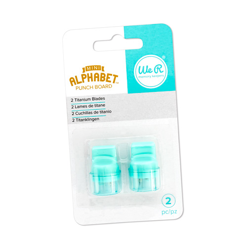 We R Memory Keepers ミニ アルファベットパンチボード用 替え刃 2個入