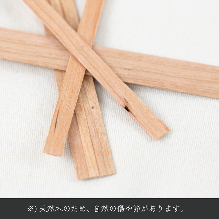 木芯 ブースタータイプ キャンドル芯 [L] 19mm × 125mm 4組入