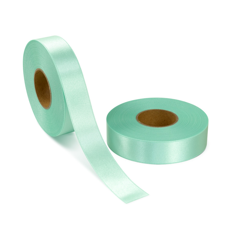 両面サテン ダブルサテン リボン 25mm ミント 1ロール(約30m) 両面サテン ダブルサテン リボン 25mm ミント 1ロール(約30m)