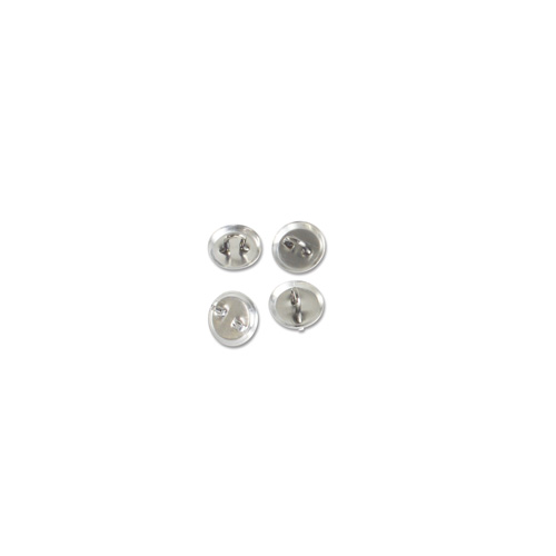 12mm くるみボタンバックパーツ(足付)のみ 12mm くるみボタンバックパーツ(足付)のみ